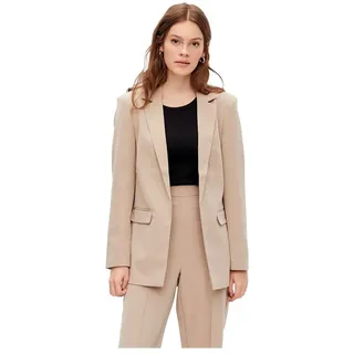 Pieces Damen Pcbozzy LS LOOSE BLAZER Noos in leichter Oversize Form, silberfarben