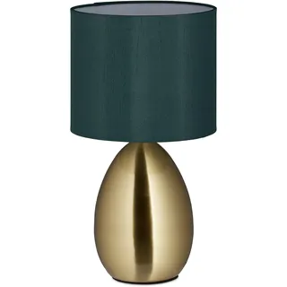 Relaxdays Nachttischlampe Gold 3 St.