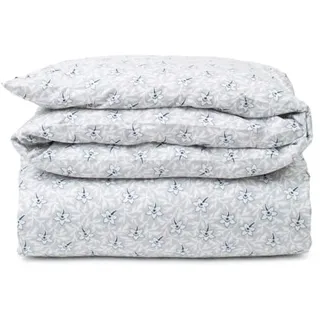Lexington Bettdeckenbezug Blume in Hellgrau | Blau | Gr.: onesize