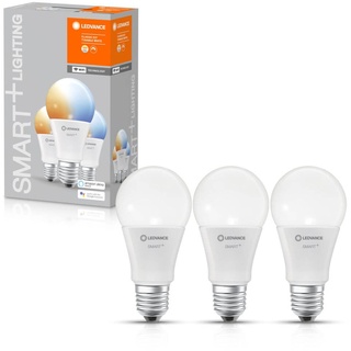 Ledvance Smart+ Wifi LED Classic A60 | 3er-Set smarte Leuchtmittel | E27 | Dimmbar | Tunable White