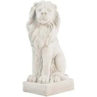 XXL Löwe Skulptur Figur Statue Garten Haus Antik-Stil Gartendeko 75cm Torwächter