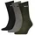 Funktionssocken 3er Pack Schwarz/Grün 43-46