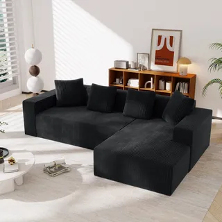 Komplett Kompakter Sofa Ohne Rahmen, Modulares „wolken“-sofa Mit L-förmigen Schlafsesseln, Modernes Tief Sitzendes Modulsofa, Gepolstertes Sofa Für Wohn- Und Schlafzimmer.