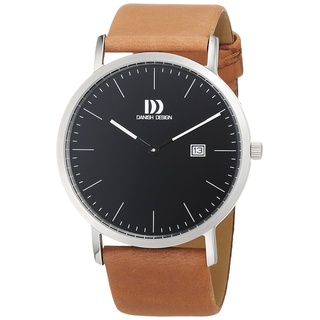 Danish Design Herren Analog Quarz Uhr mit Leder Armband 3314525