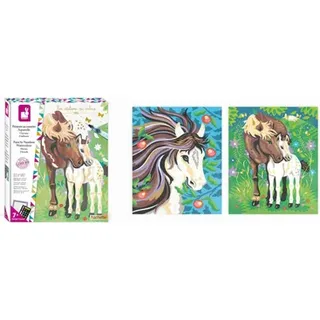 JANOD J07953 Malen Nach Zahlen Aquarelle Pferde