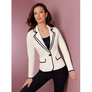 Creation L Premium Strickjacke Merino-Strickblazer Beige 50