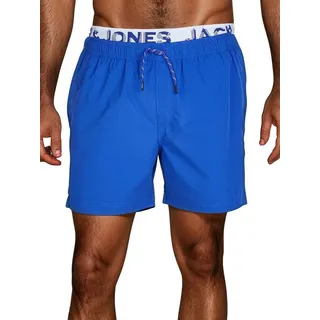 Jack & Jones Badeshorts Herren Badehose MAUI JJSWIM Regular Fit (1-St) Sportshorts mit Kordelzug blau XL