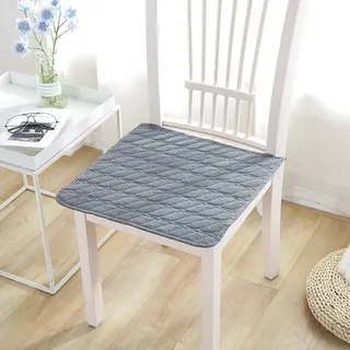 Stuhlauflage,Platz Plaid Stuhlkissen Dünnes Rutschfestes Auflage Sitzkissen für Bürostuhl Balkon Terrasse Innen Außenbereich,Sitzpolster für Gartenstuhl,Esszimmerstuhl,Tatami Bodenmatte I 50x50CM