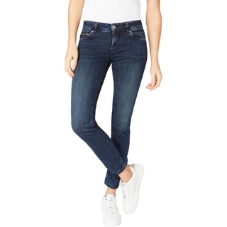 Pepe Jeans Damen Jeans New Brooke Slim Fit Blau Wiser 000 Normaler Bund Reißverschluss W 25 L 32