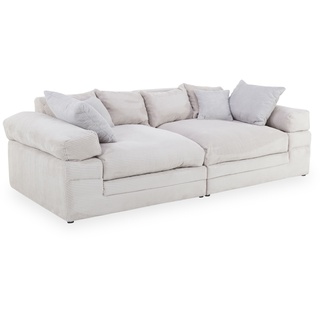 Megasofa self ALINA (BHT 242x86x121 cm) BHT 242x86x121 cm grau Bigsofa Couch Riesensofa - grau
