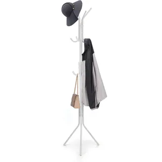 Trintion Loft Garderobenständer aus Metall, moderner Jackenständer in Baumform, 175 cm hoch, stabil, matt (Weiß)