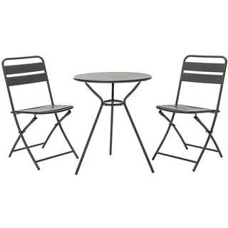Dehner Balkonset Oslo, 3-teilig, anthrazit