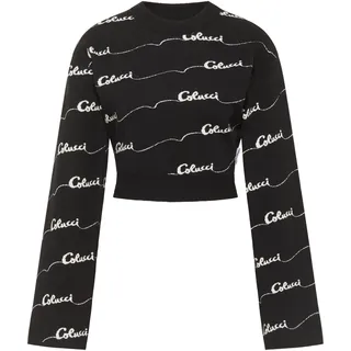 Carlo Colucci Pullover schwarz / weiß S