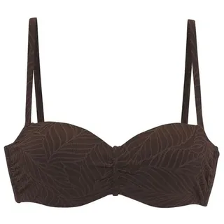 LASCANA Bikini-Top Damen Braun 44 Cup D