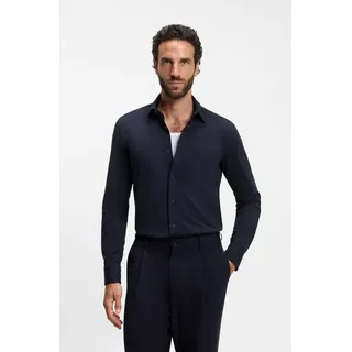 Boss Hemd aus Baumwoll-Jersey mit Performance-Stretch Blau 41