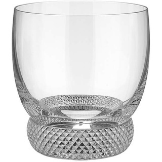 Villeroy und Boch Octavie Whiskyglas, nostalgisches Kristallglas mit Spitzstein-Dekor unterhalb der Kuppa, klar, spülmaschinenfest, 360 ml