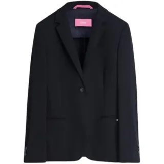 Cinque Jackenblazer schwarz,Casual,Polyester,Unifarben,Reverskragen,Lang,Regular Fit schwarz 38