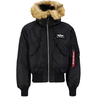 Alpha Industries 45P Hooded Custom schwarz L