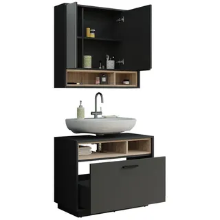 Vicco Beatrice 2-tlg. Anthrazit/Sonoma