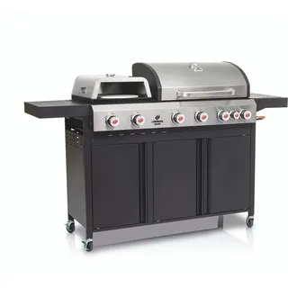 LANDMANN Caliano 6.1, 21600 W, Grill, Gas, Draußen, 6 Zone(n), 2500 W - Schwarz/Silber
