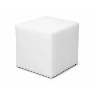 Best For Home Sitzhocker Kunstleder 40 x 41 x 40 cm Weiß