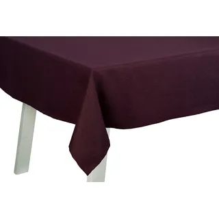 PICHLER Tischdecke Tischdecke Panama Rechteck 130/170 pflaume (1-tlg), Tischdecke Tischläufer Fest Feier Kommunion lila