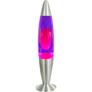 Blulaxa LED Lavaleuchte Rosa/Lila