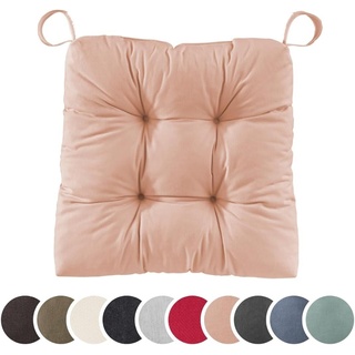 sleepling Stuhlkissen Eva, für Indoor und Outdoor, mit Klettverschluss, abriebfest und langlebig rosa