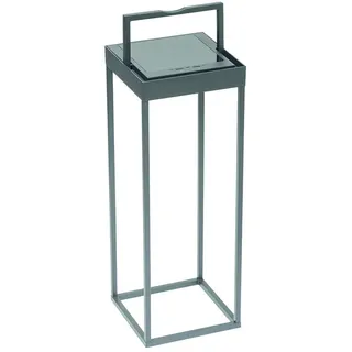 Kettler Solar Laterne SQUARED 18,4 x 18,4 x 50 cm, Aluminium Grau / Polycarbonat