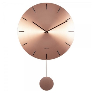 Karlsson Uhr Wanduhr Impressive Pendulum Copper Black