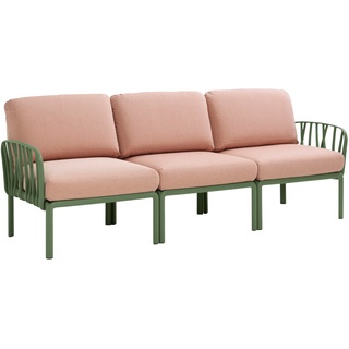 Komodo Gartensofa 3-Sitzer, agave / rosa quarzo
