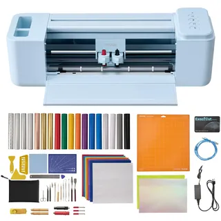 Vevor Vinylschneidemaschine 30 cm, Schneideplotter/Plottermaschine mit Tastensteuerung & Material- und Werkzeugset, Kompatibel mit Mac/Windows/Android/iOS, für Bastelarbeiten Karten Wohnaccessoires