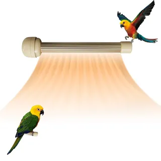 Vogelkäfig Heizung, Wärmelampe für Vögel Mit Temperaturregelung, Kompakt Und Tragbar Sichere Heizplatte Energiesparend Für Wellensittich Kanarien Kleine Vögel Kleintiere Innen Balkon Käfig (B)
