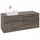 Waschbeckenunterschrank 140 x 55 cm Stone Oak