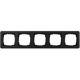 Gira Abdeckrahmen 5-fach 0215153 Schwarz matt