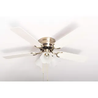 Pepeo Kisa Deluxe 105 cm Deckenventilator Gold/Weiß