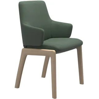 Stressless Stuhl Laurel | 4-Fuß Holzgestell D100 Calido Emerald Green Mit Armlehnen Niedriger Rücken