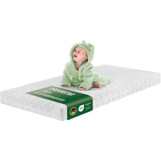 DREAMSTAR Ergo Kids Junior Babymatratze und Kindermatratze | Öko-TEX® | hautfreundlicher Bezug abnehmbar und waschbar bei 95 Grad | 60 x 120 cm