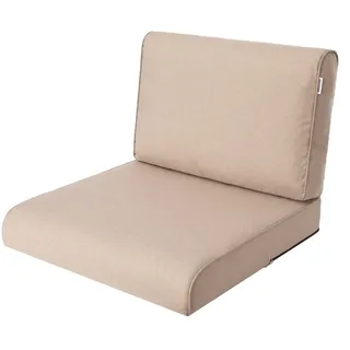 HOBBYGARDEN Outdoor Kissen 60x60 cm in Beige – Sitzkissen für Balkonmöbel, Hollywoodschaukel & Lounge Möbel Outdoor | Modell NEL für Garten & Terrasse