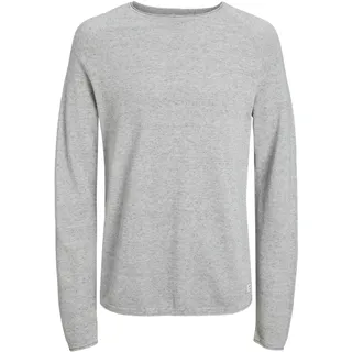 JACK & JONES Hill Knit Pullover Light Grey Melange L