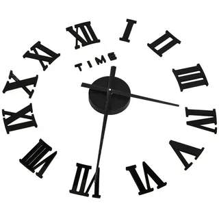 tinkaro Uhr 3D-Wanduhr SENOL Ethylen-Vinylacetat XXL-Schwarz schwarz
