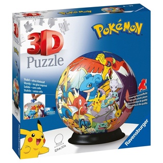 Ravensburger 3D-Puzzle 72 Teile Ravensburger 3D Puzzle Ball Pokémon 11785, 72 Puzzleteile