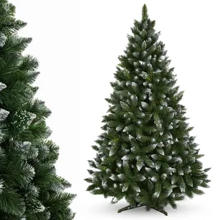 KADAX Künstlicher Weihnachtsbaum 220 cm, Made in EU, Realistischer Weihnachtsbaum aus PVC-Folie, Naturgetreuer Christbaum, Kunsttanne mit stabilem Plastikständer, Kunsttannenbäume (Sofie 220cm)