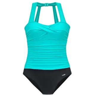 LASCANA Badeanzug Damen Schwarz/Mint 38 Cup B