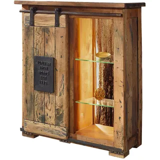 Livetastic Sideboard, Braun, Metall, Mangoholz, massiv, 3 Fächer, 90x100x45 cm, Holzmöbel, Kleinmöbel Holz, Holzkommoden, Sideboards Holz