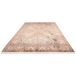 Teppich »Kaschmir Seide Teppich handgeknüpft braun«, rechteckig, 18572754-0 Braun 6 mm