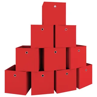 VCM Faltbox Boxas 27 x 28 x 27 cm 10-tlg. rot
