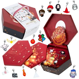 Harry Potter Adventskalender 2025 Mädchen Schmuck Weihnachtskalender für Teenager Kinder mit Armband und Charms Hogwarts Ron Snape Geschenk Idee