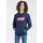Kids Batwing Screeenprint Kapuzenpullover Dress Blues 4 Jahre