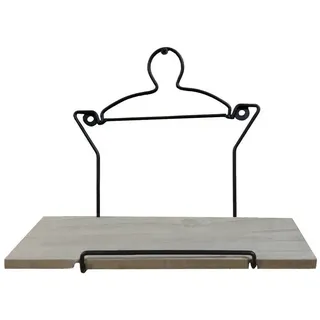 Hti-Living Wandboard Topf Viola 1-tlg. Beige/Schwarz